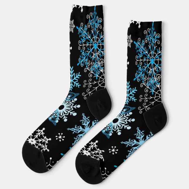 Snowflake pattern socks (Left)
