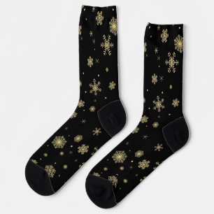 Snowflake pattern socks