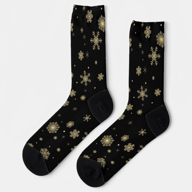 Snowflake pattern socks (Left)