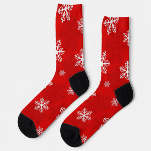 Snowflake pattern socks