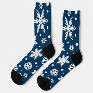Snowflake pattern socks