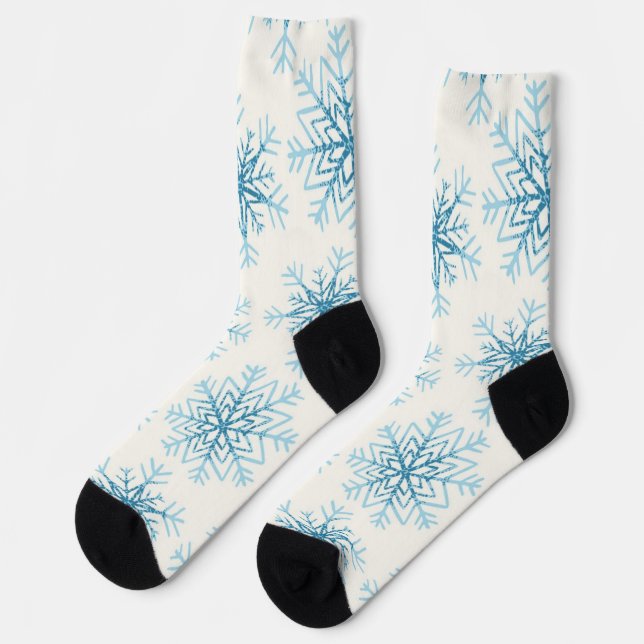 Snowflake pattern socks (Left)