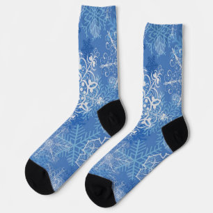 Snowflake pattern socks