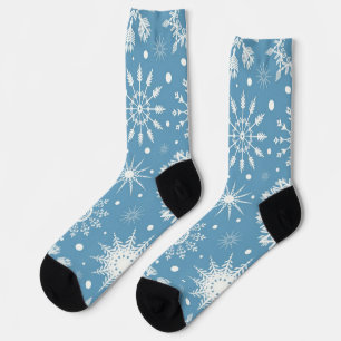 Snowflake pattern socks