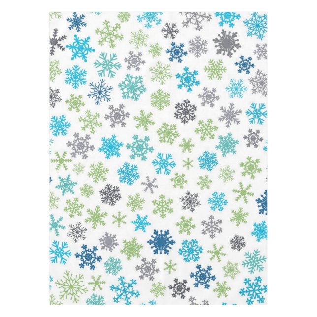 Snowflake pattern	 tablecloth (Front)