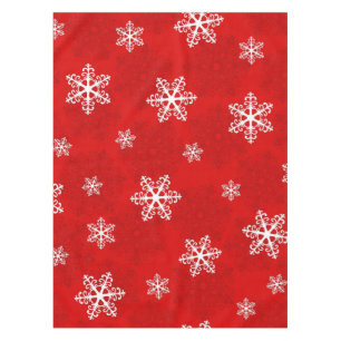 Snowflake pattern tablecloth