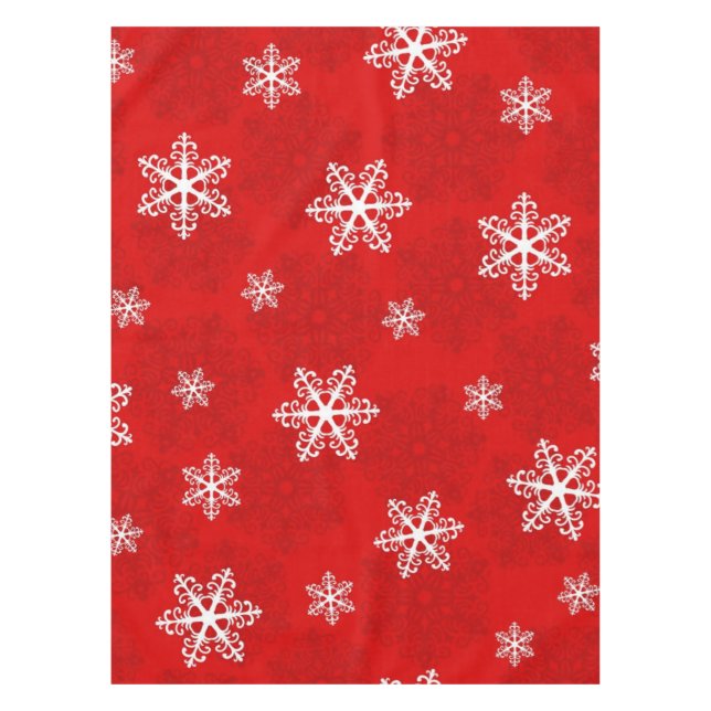 Snowflake pattern	 tablecloth (Front)
