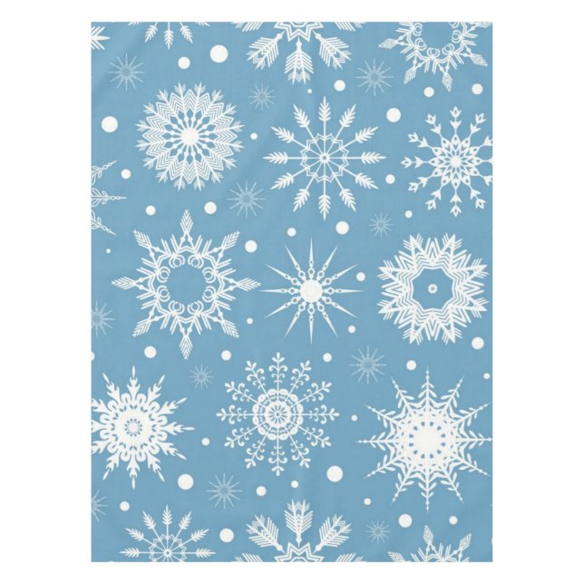 Snowflake pattern	 tablecloth (Front)