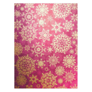 Snowflake pattern tablecloth