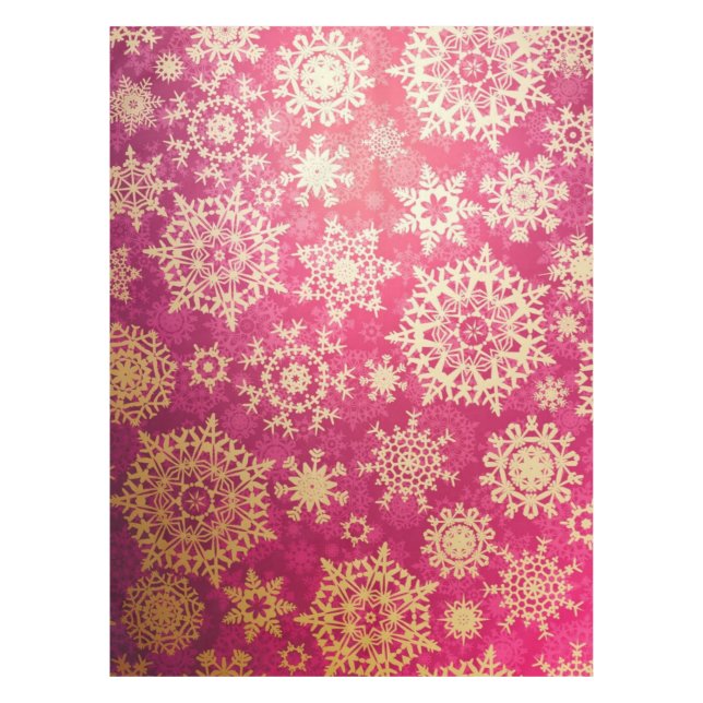 Snowflake pattern	 tablecloth (Front)