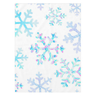 Snowflake pattern tablecloth