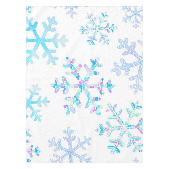 Snowflake pattern	 tablecloth (Front)