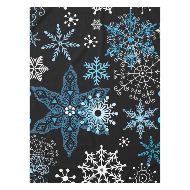 Snowflake pattern	 tablecloth (Front)