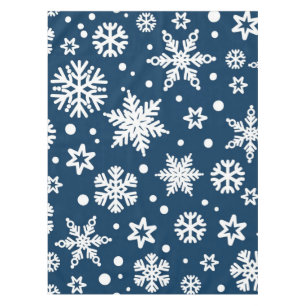 Snowflake pattern tablecloth