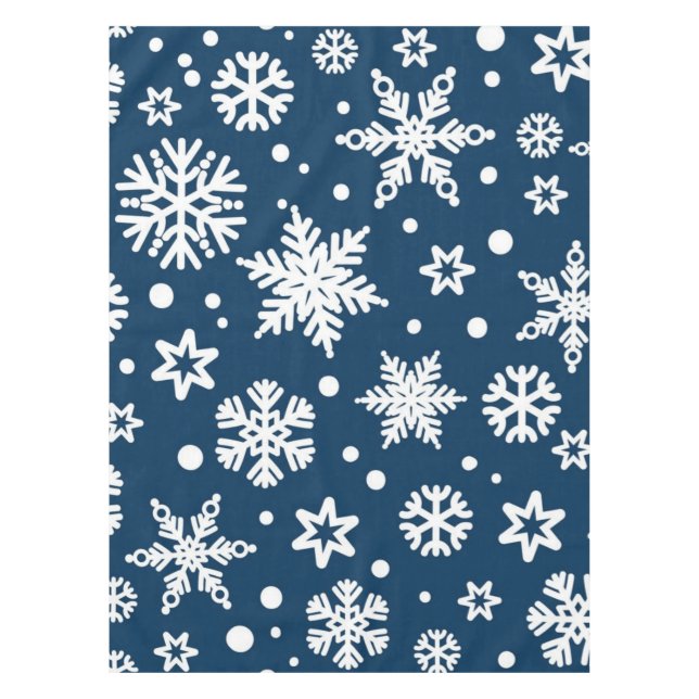 Snowflake pattern	 tablecloth (Front)