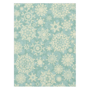 Snowflake pattern tablecloth
