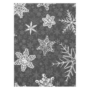 Snowflake pattern tablecloth