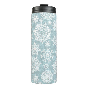 Snowflake pattern thermal tumbler