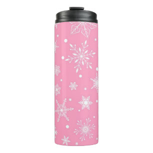 Snowflake pattern thermal tumbler