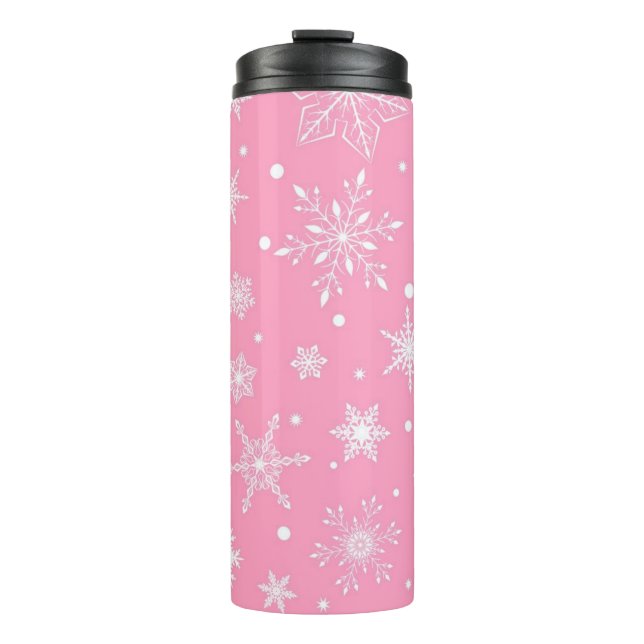 Snowflake pattern	 thermal tumbler (Front)