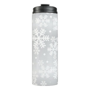 Snowflake pattern thermal tumbler