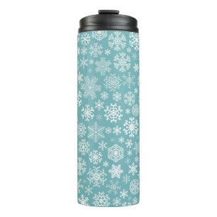 Snowflake pattern thermal tumbler