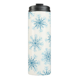 Snowflake pattern thermal tumbler