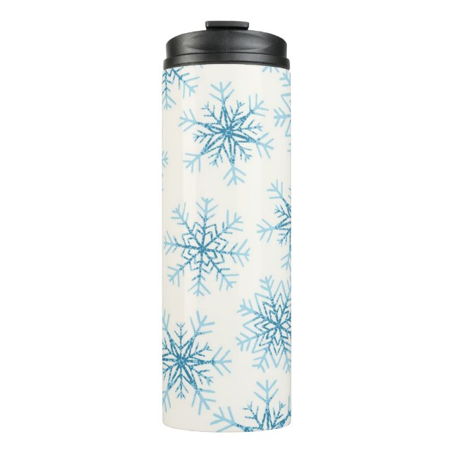 Snowflake pattern	 thermal tumbler (Front)