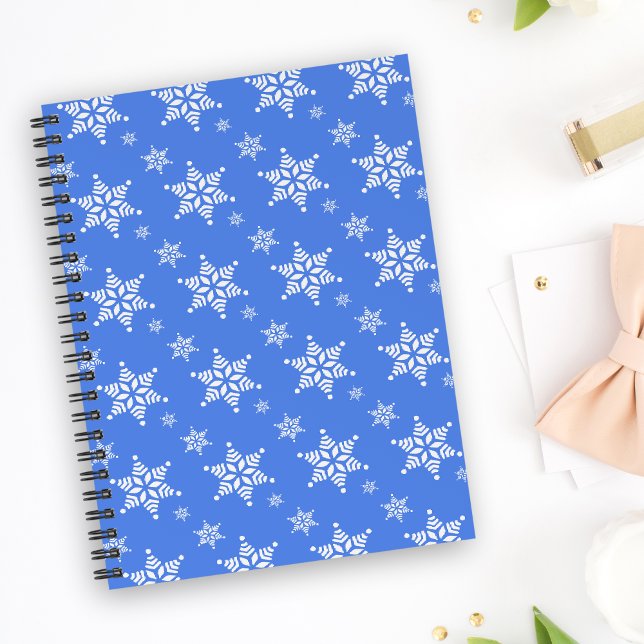 Snowflake Pattern, White Snowflakes, Snow, Blue Planner (Creator Uploaded)