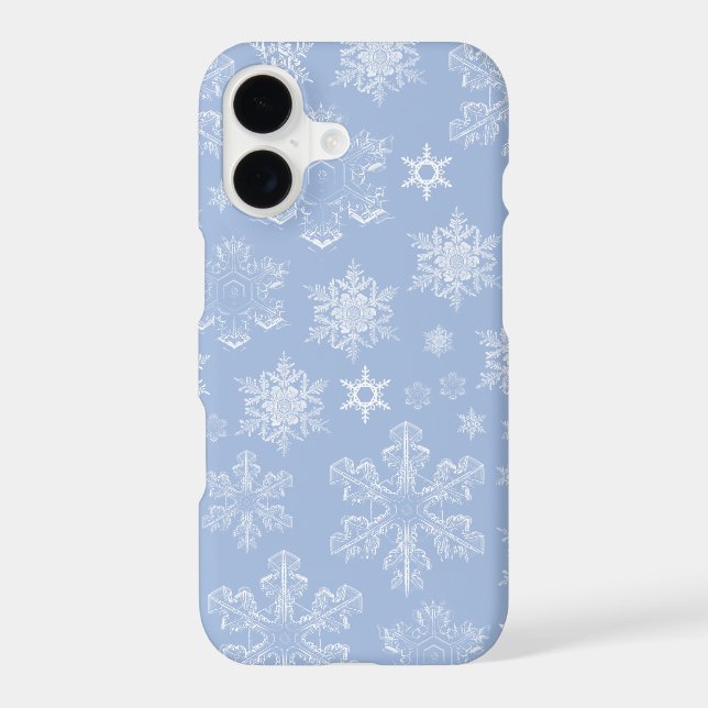Snowflake Pattern, White Snowflakes, Snow, Winter (Back)
