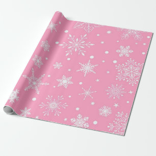 Snowflake pattern	 wrapping paper