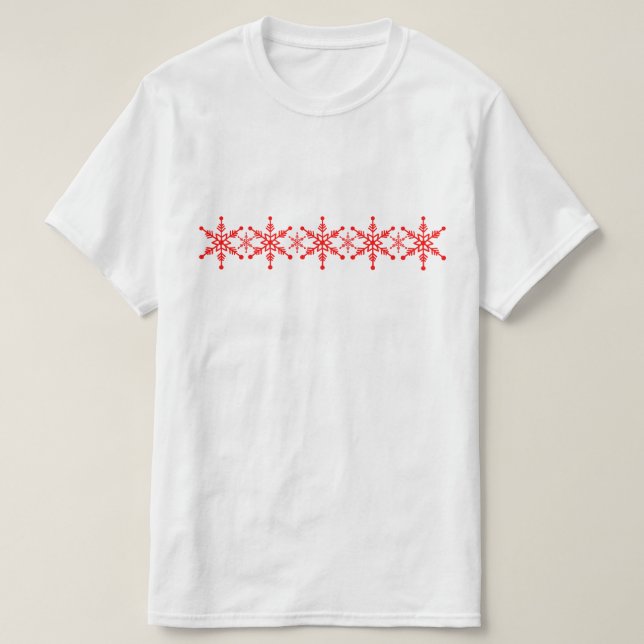 Snowflake Patterned Festive Top (Design Front)