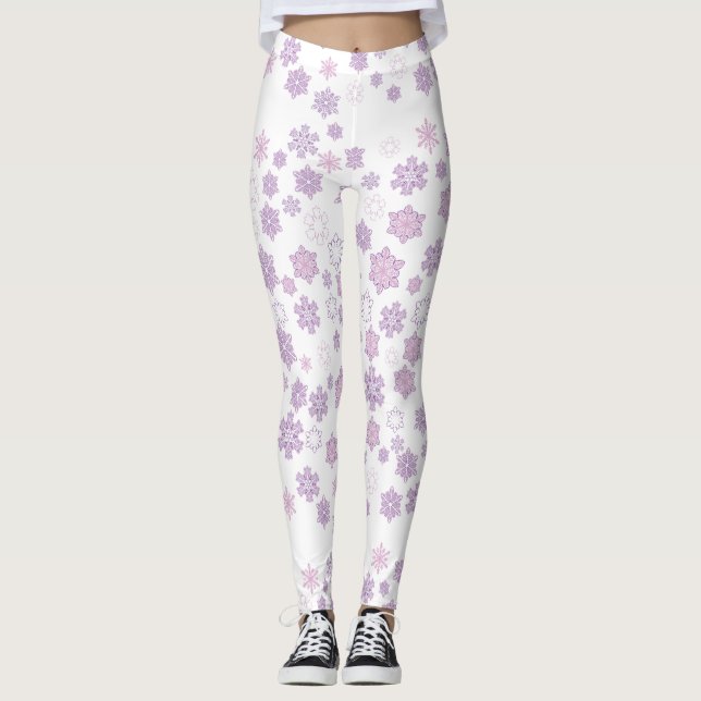 Snowflake Patterns Leggings (Front)