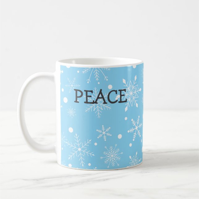 Snowflake Peace Mug (Left)