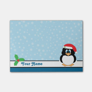 Snowflake Penguin Christmas Post-it® Notes