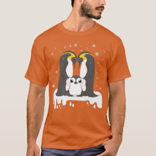 Snowflake Penguin Family Cute Zoo Animal Bird Peng T-Shirt