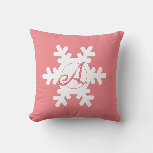 snowflake Personalised Cushion (Front)