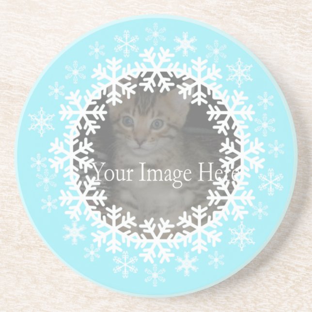 Snowflake Photo Coasters (Front)
