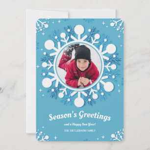 Snowflake Photo Holiday Card