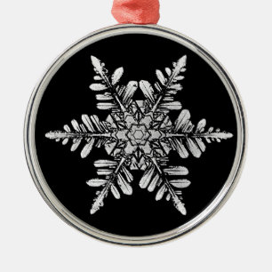 Snowflake Photo Ornament, 1-sided Metal Tree Decoration