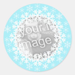 Snowflake Photo Stickers