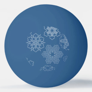 Snowflake Ping Pong Ball