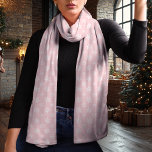 Snowflake Pink and White Christmas Scarf<br><div class="desc">Embrace the winter season with this elegant pink and white Christmas scarf featuring a delicate snowflake pattern. The timeless pink background and contrasting white snowflakes create a chic and versatile look that complements any holiday outfit. Made from lightweight chiffon, this scarf adds a touch of sophistication to your winter wardrobe...</div>