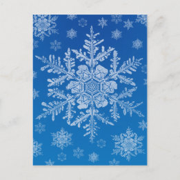 snowflake postcard