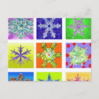 snowflake postcard