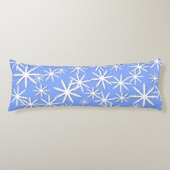 Snowflake  Print Body Cushion (Front)