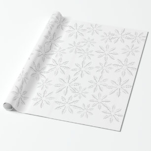 Snowflake Print Wrapping Paper