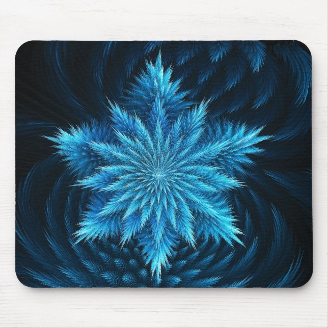 Snowflake Puff Mouse Pad (Front)