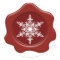 Snowflake Red Wax Seal Stickers