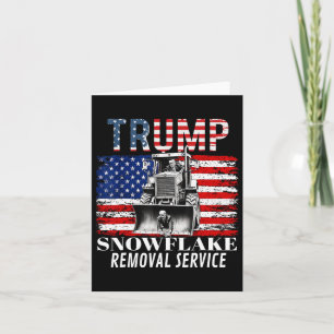 Snowflake Removal Service Funny Donald Trump 2024  Card